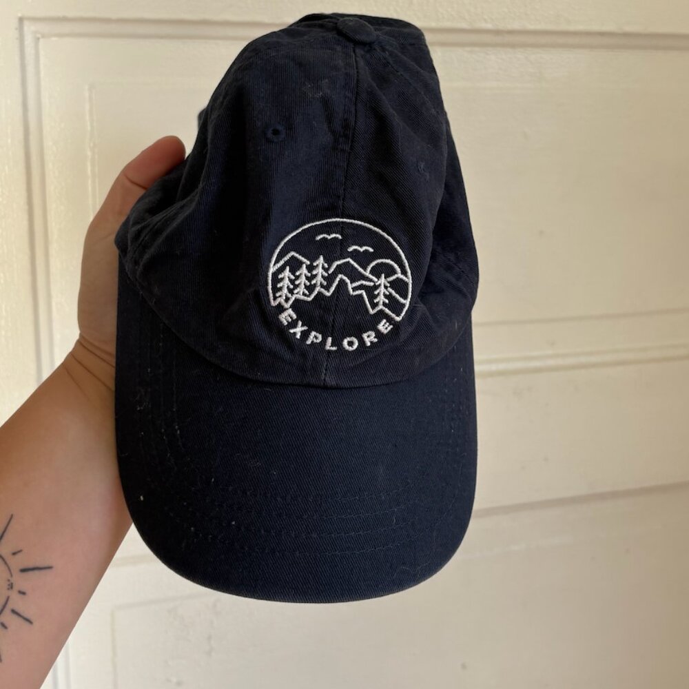 Explore Embroidered Baseball Hat